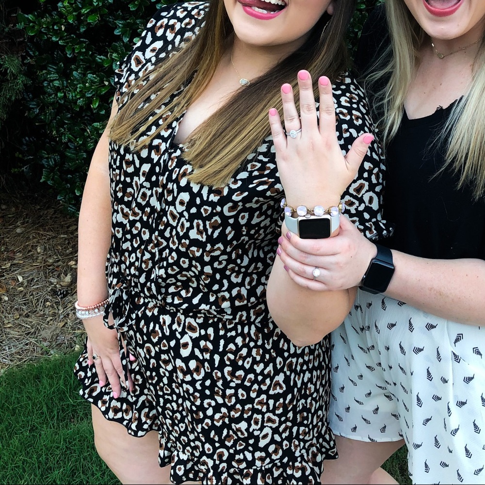 Leopard print romper